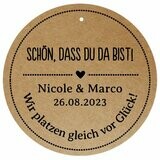 Geschenkanhänger: Wir platzen gleich vor Glück!