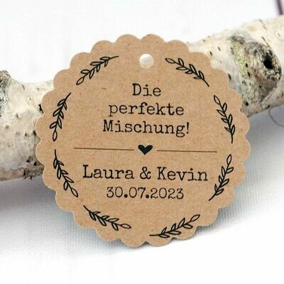 Geschenkanhänger Blume