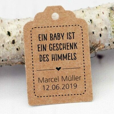 Geschenkanhänger Baby