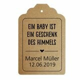 Geschenkanhänger Etikett: Baby