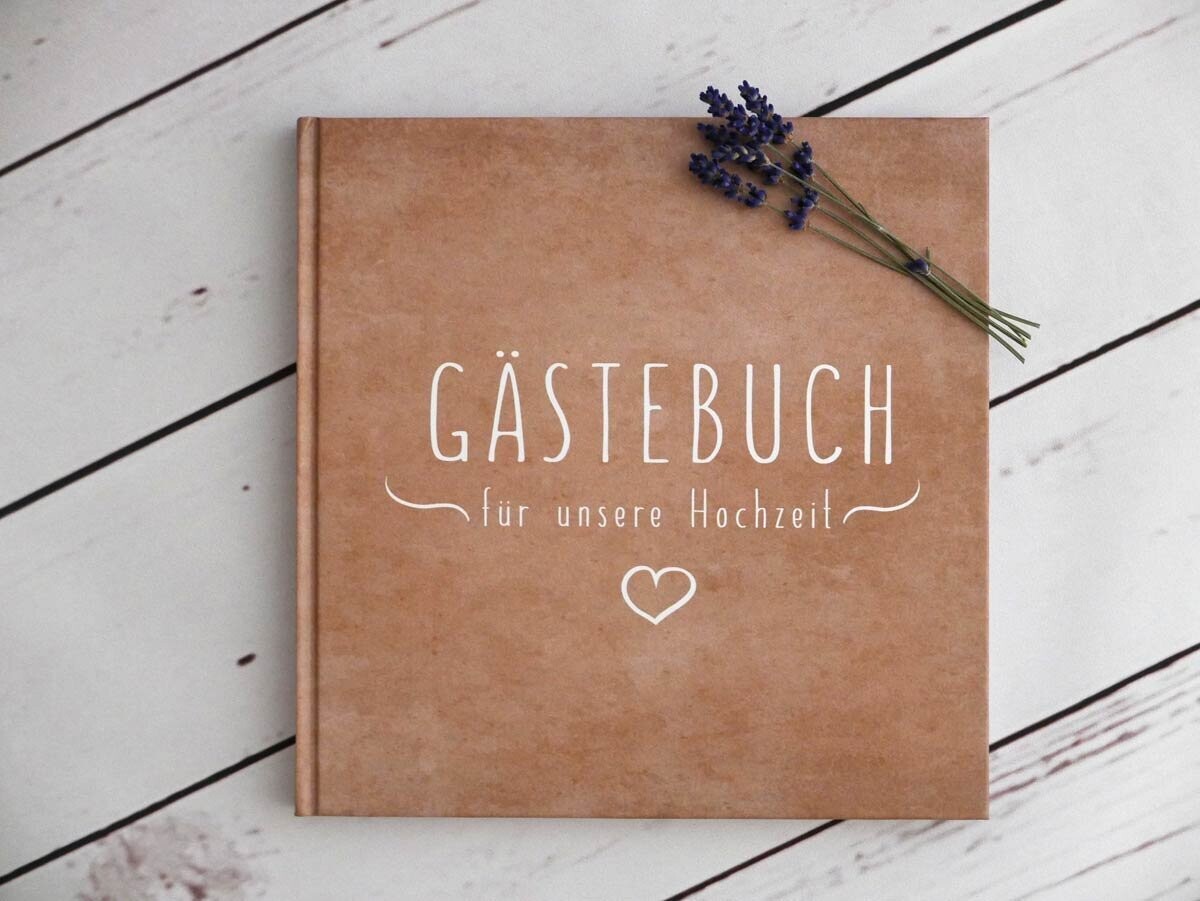 Gästebuch im Kraftpapierlook