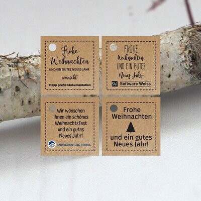 Geschenkanhänger Quadrat