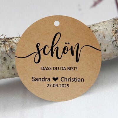 Geschenkanhänger Kreis