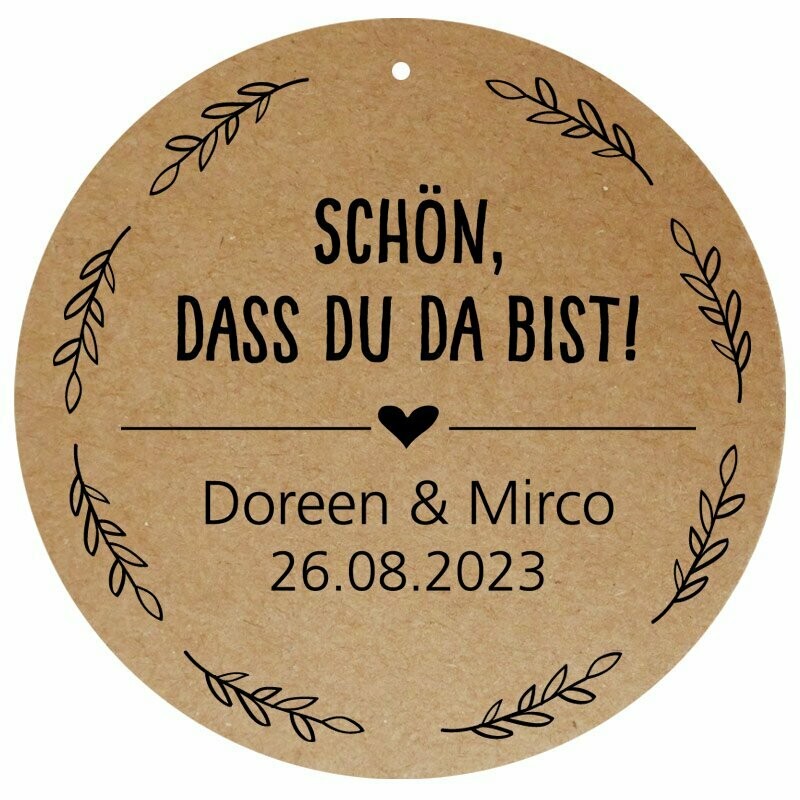 Geschenkanhänger: Schön, dass Du da bist! Geschenkanhänger: Schön, dass Du da bist!