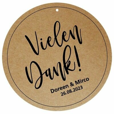 Geschenkanhänger: Vielen Dank! Geschenkanhänger: Vielen Dank!