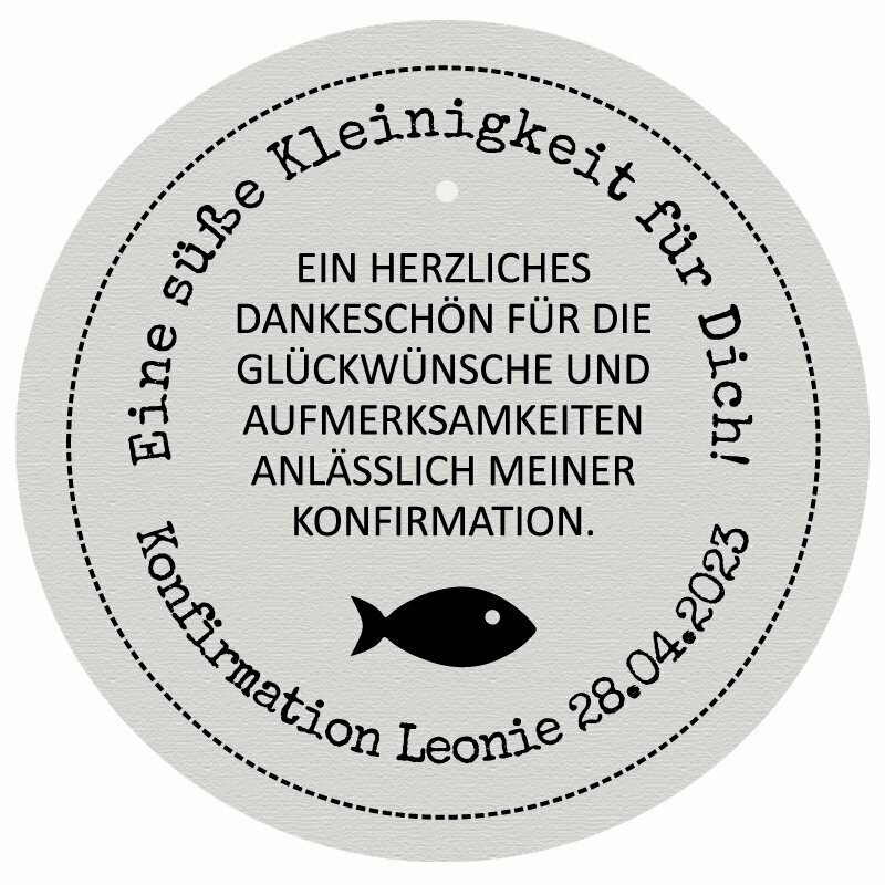 Geschenkanhänger zur Konfirmation: Eine süße Kleinigkeit für Dich! Geschenkanhänger zur Konfirmation: Eine süße Kleinigkeit für Dich!