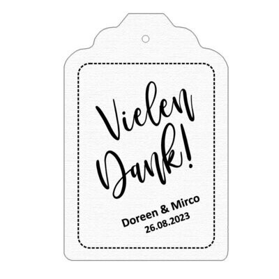Geschenkanhänger Etikett: Vielen Dank! Geschenkanhänger Etikett: Vielen Dank!