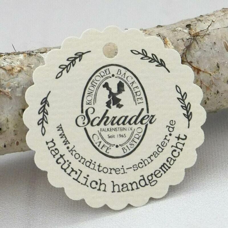 Geschenkanhänger Blume: Mit Deinem Firmenlogo und Text! Geschenkanhänger Blume: Mit Deinem Firmenlogo und Text!