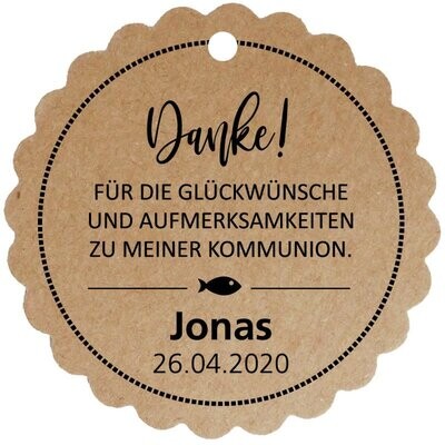 Geschenkanhänger Blume: Konfirmation/Kommunion DANKE! Geschenkanhänger Blume: Konfirmation/Kommunion DANKE!