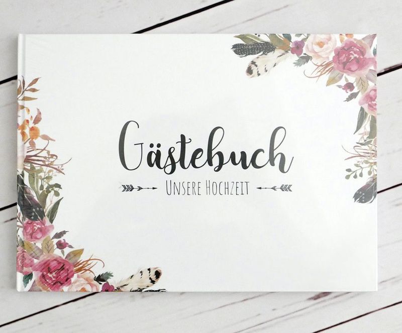 Gästebuch Floral DINA4 quer