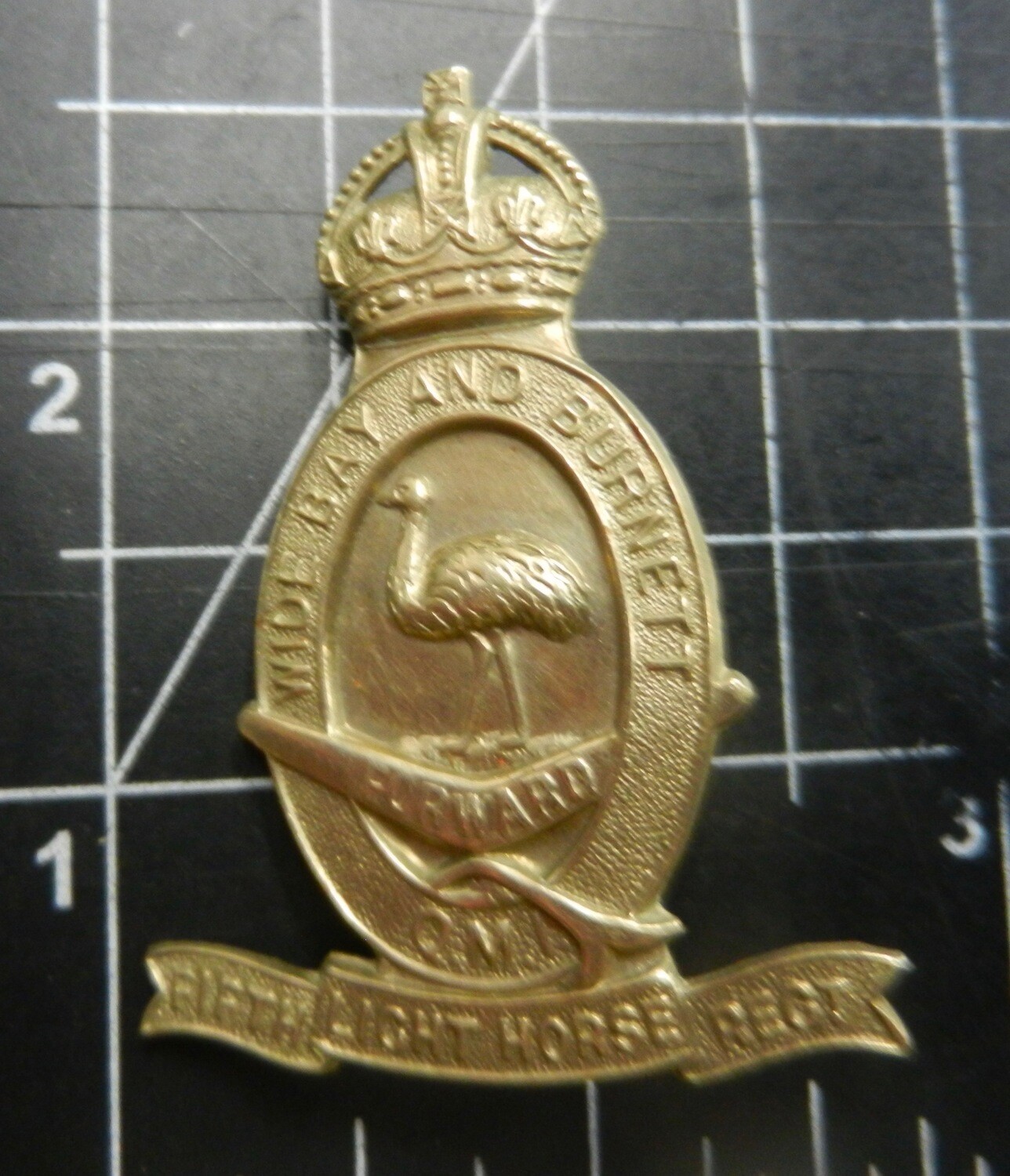 5th Australian Light Horse Regiment  1930-42 Cap badge