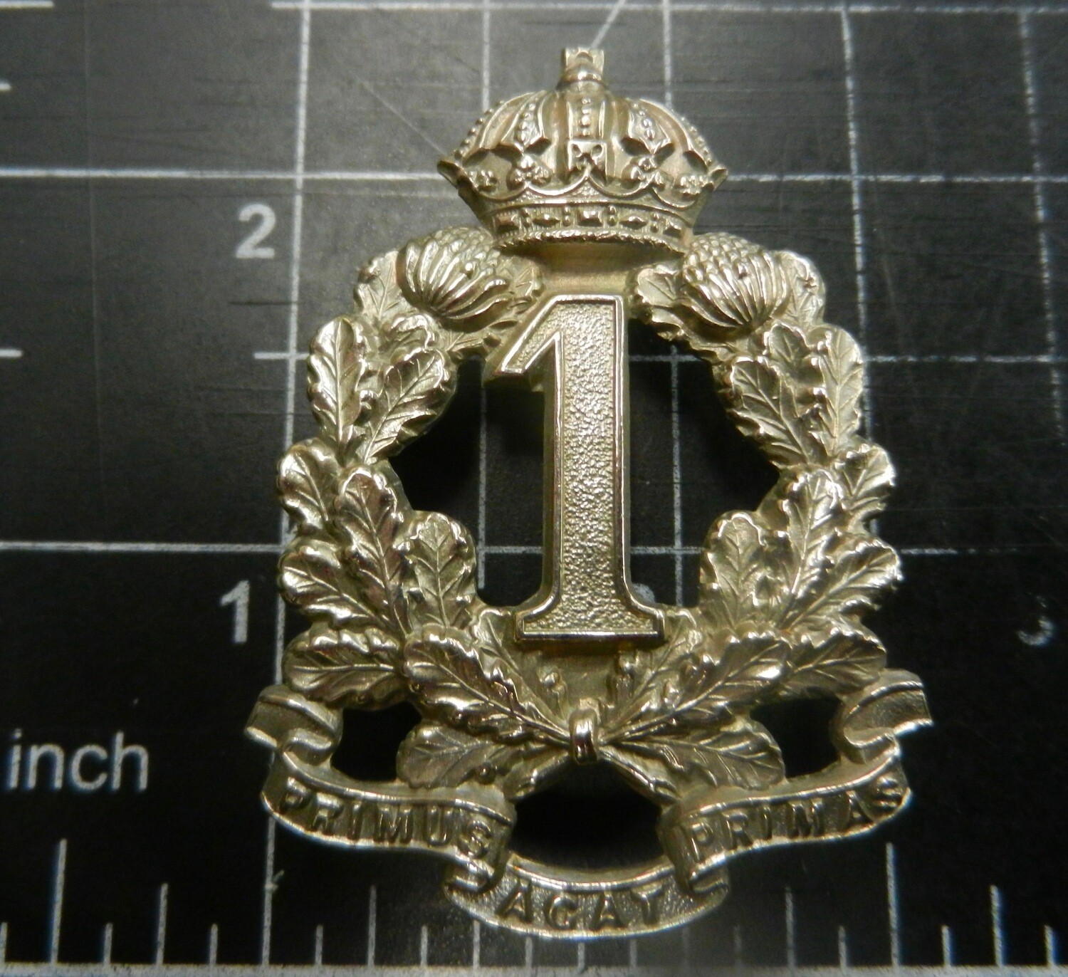 1st Regiment NSW Volunteer Infantry hat badge, 1878 Pre-Fed