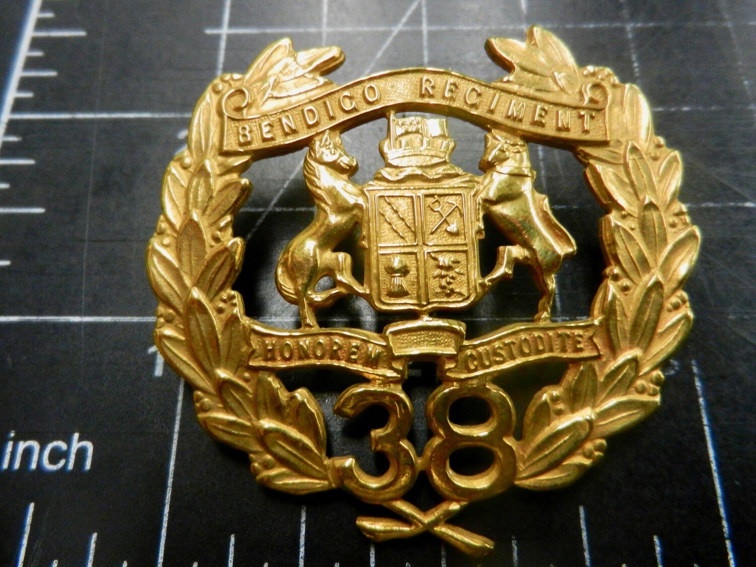 38th Infantry Battalion 1930-42 Hat badge