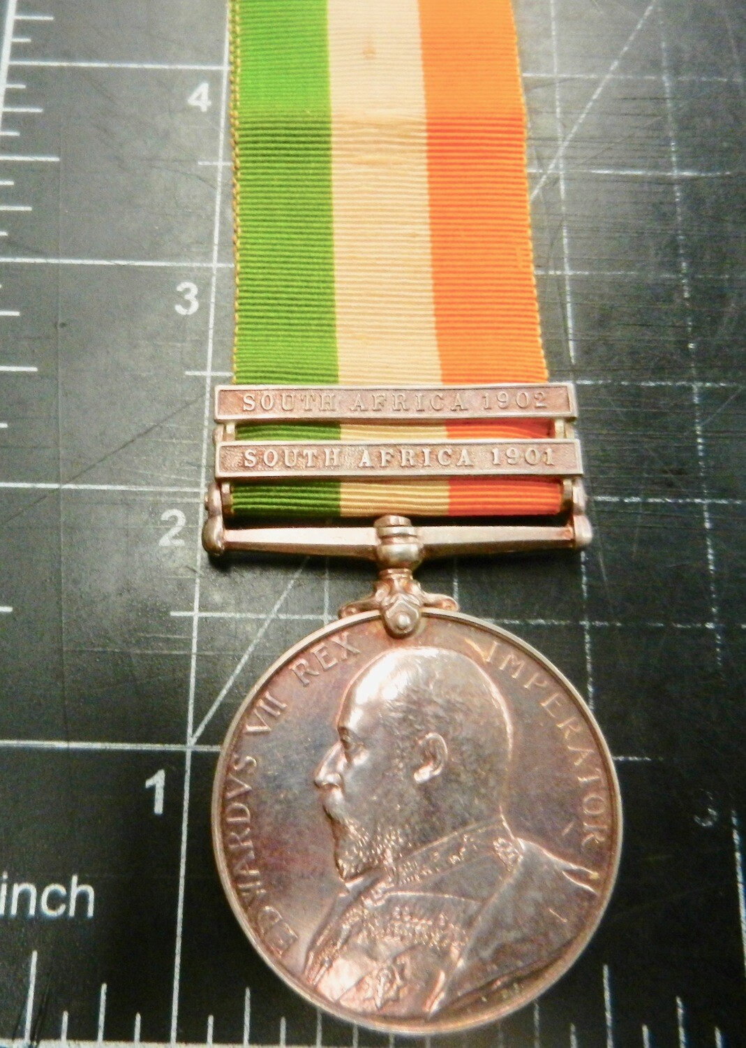 Australian:  KSA.   King South Africa Medal: 4th V.M.R. 434 Serjt. D. Murphy. VIC. M.R.