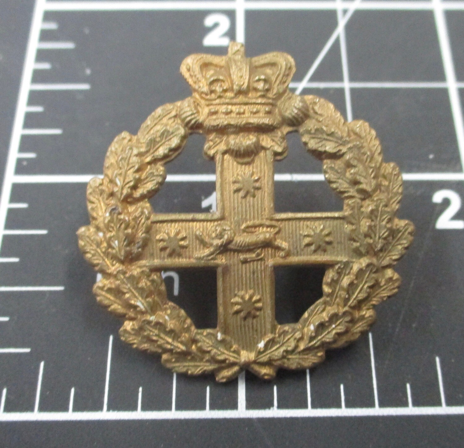NSW Military Forces, c1888 -1900. Pre-Fed  Cap / collar badge.