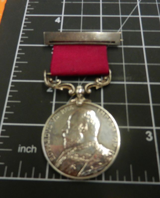 British Army Long Service and Good Conduct Medal ERVII. To:1st Cl:Sergt. Instr. L. Reeve. U. Burma. Vol. Rifles.