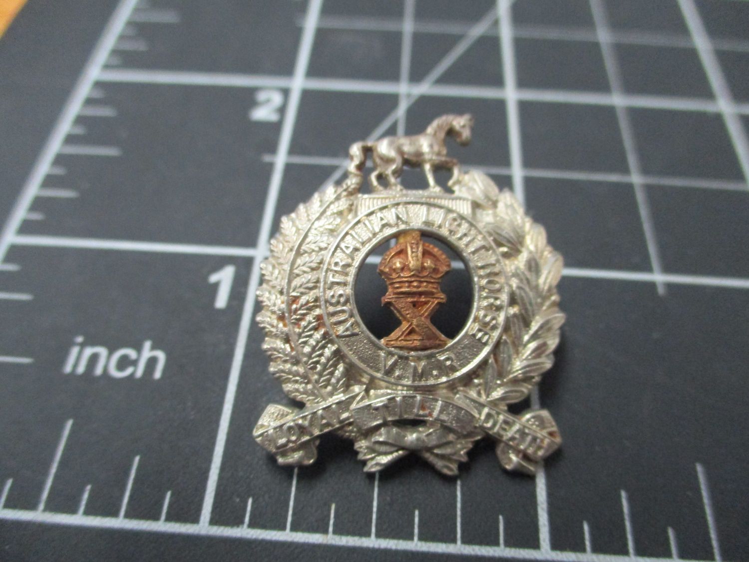 10th Australian Light Horse Regiment (VMR) collar Badge 1900-1912