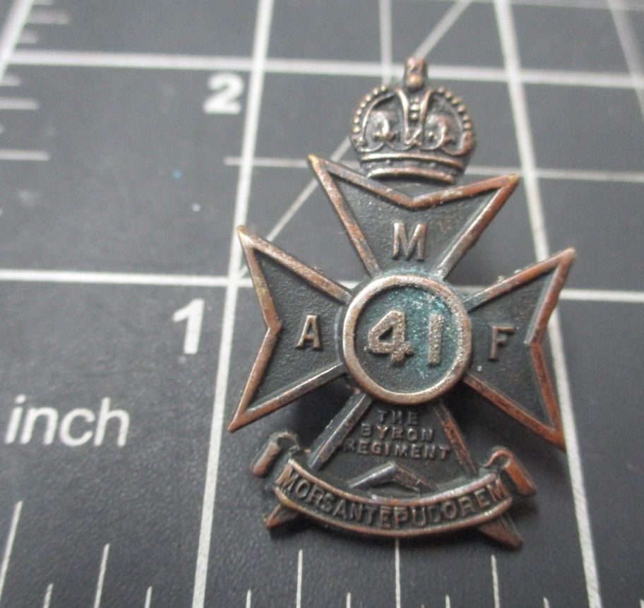 41st Infantry Battalion  1930-42 Collar badge.