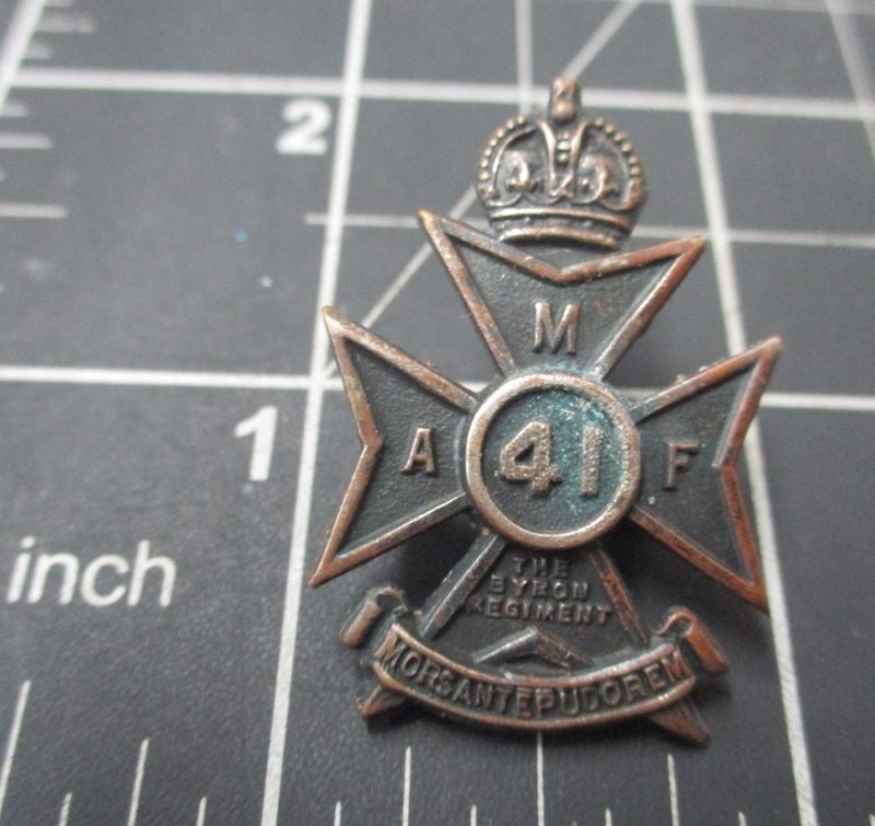 41st Infantry Battalion  1930-42 Collar badge.
