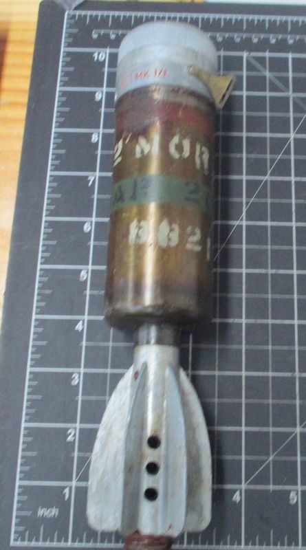 WW2 - Korean War  2 inch Mortar, with fuze. INERT