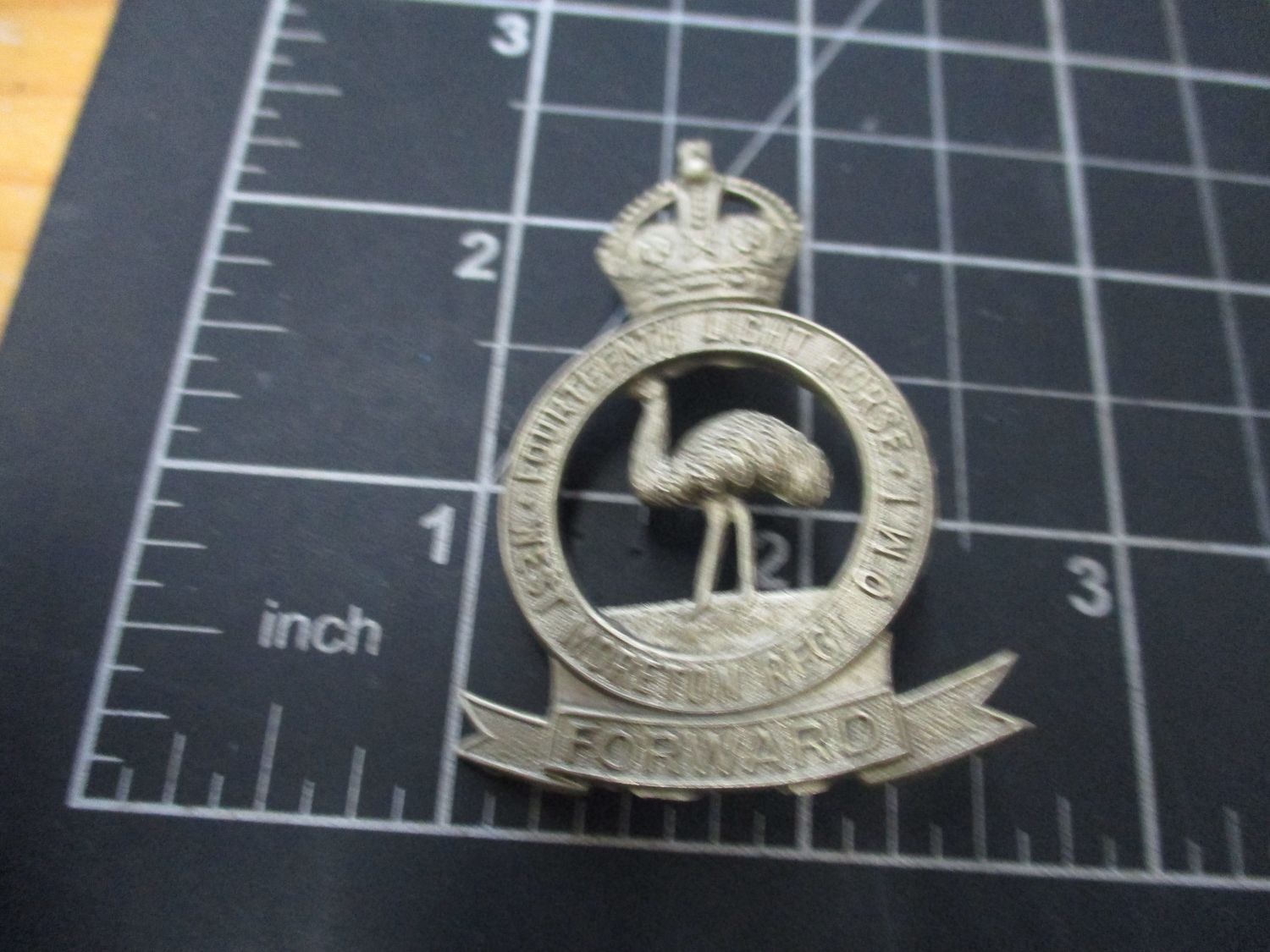 14th Light Horse 1930-42 Hat badge.