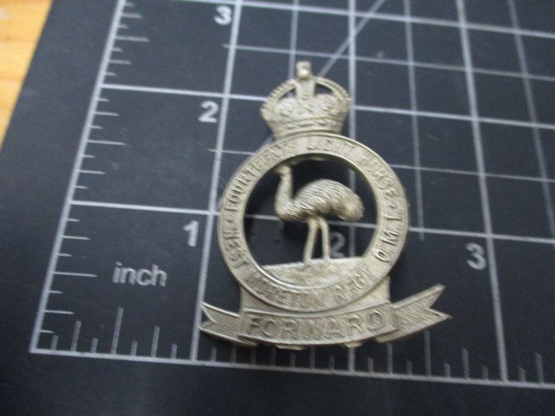 14th Light Horse 1930-42 Hat badge.