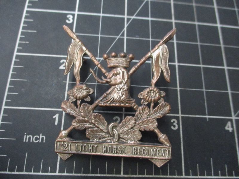 1/21st Light Horse 1930-42 Hat badge.
