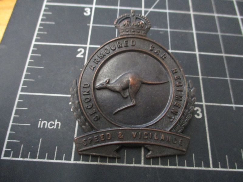 2nd Armoured Car Regiment 1930-42 Hat badge.