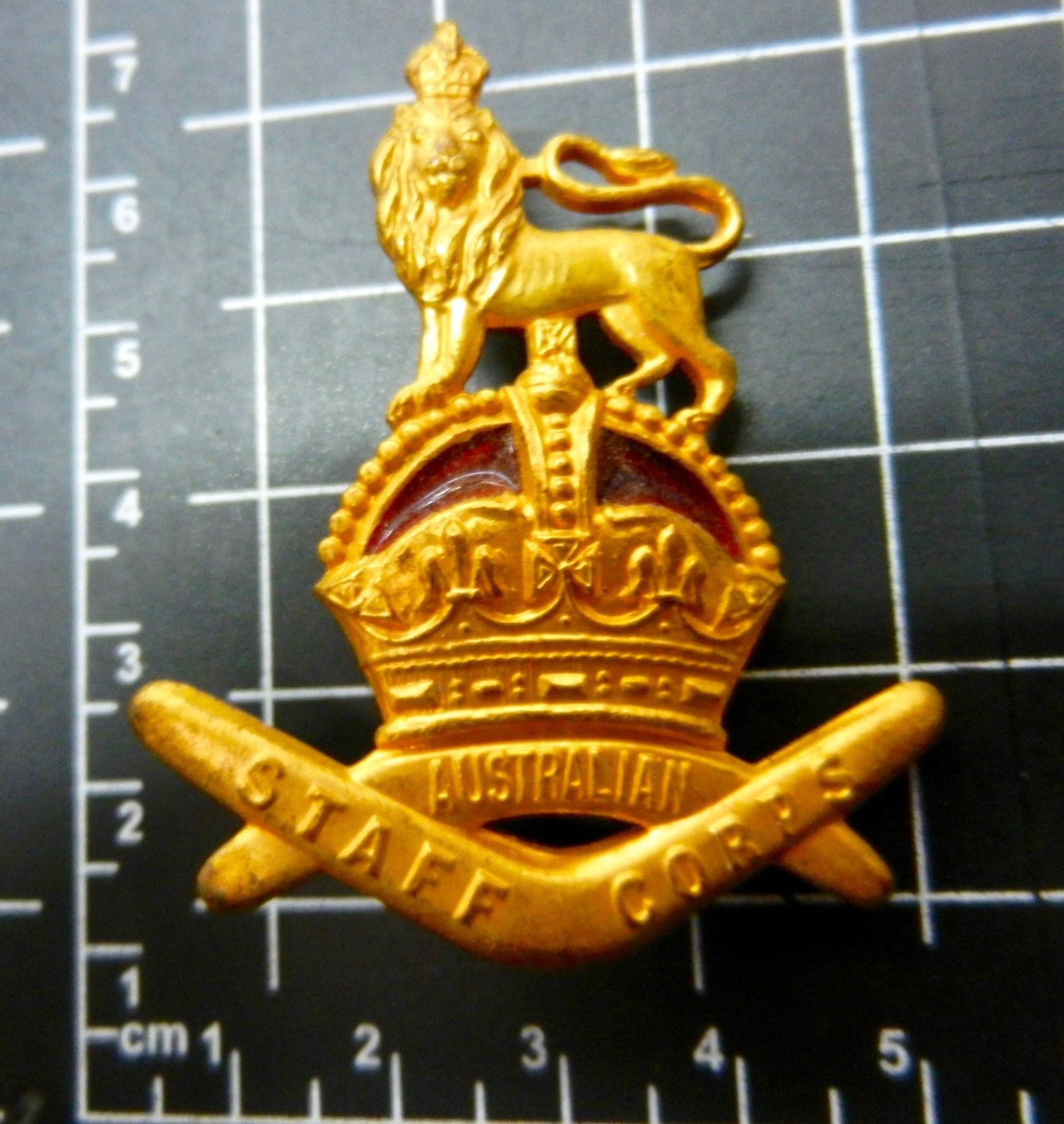 Australian Staff Corps Officers Hat badge 1930-42