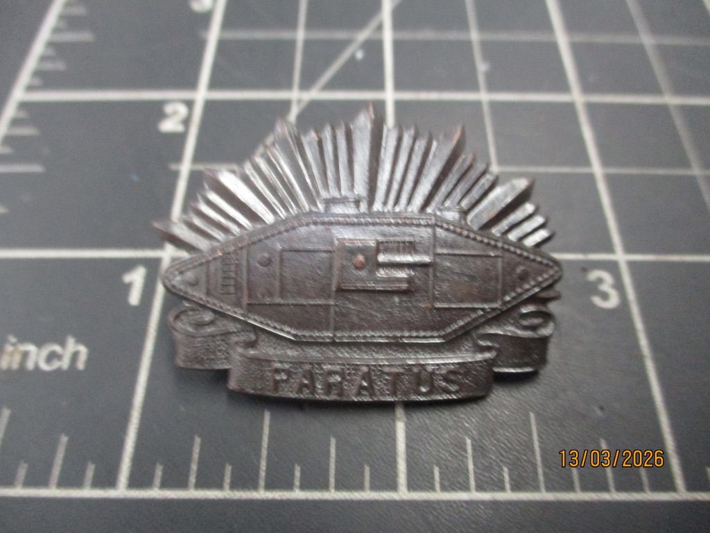 Australian Tank Corps 1930-42 collar badge