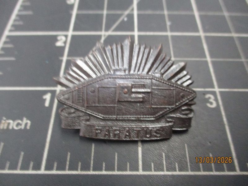 Australian Tank Corps 1930-42 collar badge
