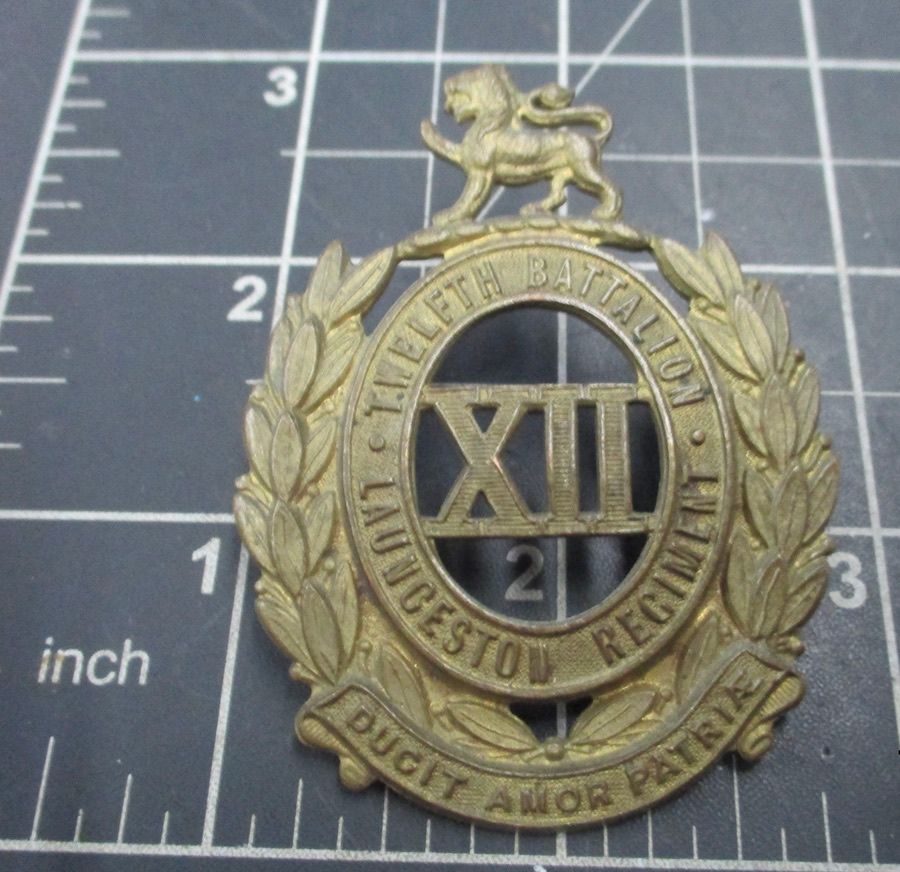 12th Infantry Battalion  1930-42 hat badge