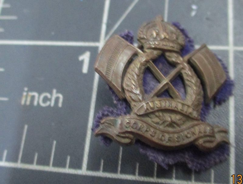 Australian Corps of Signallers, collar badge 1900-1912