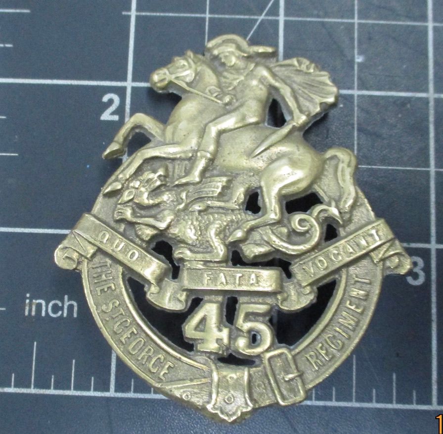 45th Infantry Battalion  1930-42 hat badge