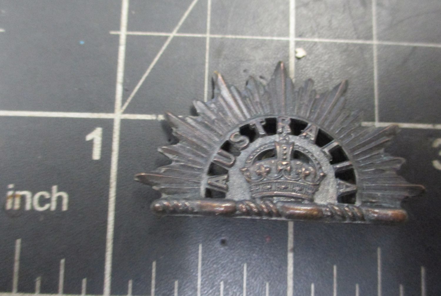 2nd pattern Australian Commonwealth Horse, ACH collar Badge 1900-1912