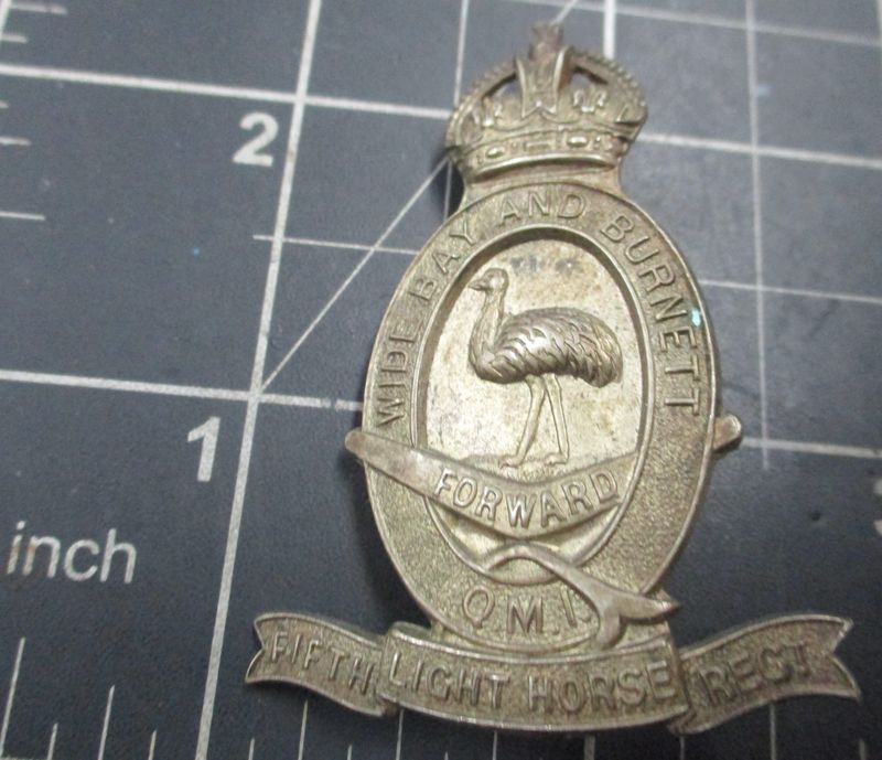 5th Light Horse Regiment  1930-42 Hat badge.