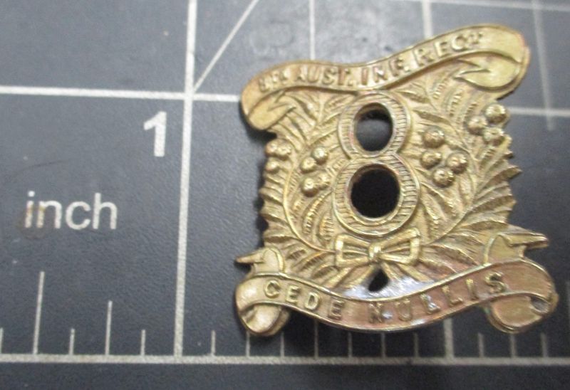 8th Australian Infantry Regiment (VIC) hat Badge 1900-1912