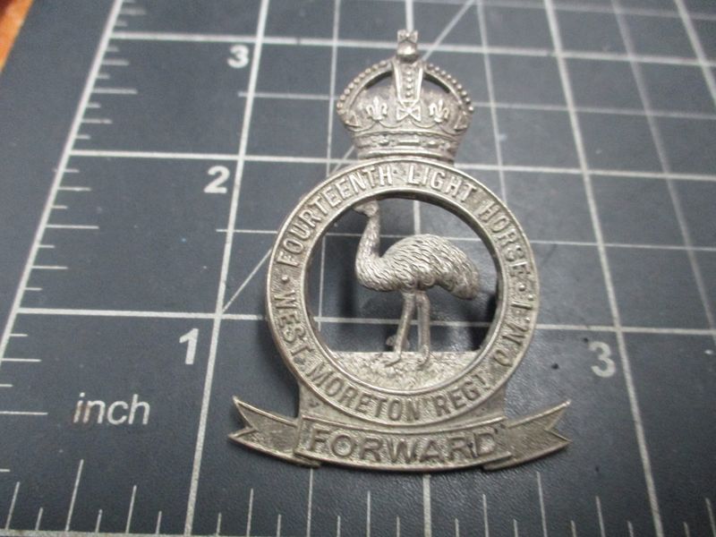 14th Light Horse Regiment  1930-42 Hat badge.