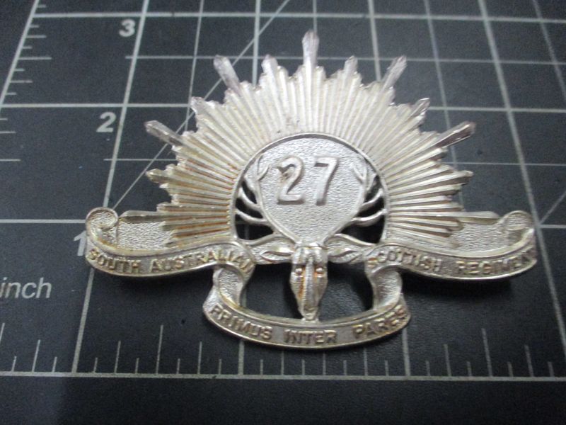 27th Infantry Battalion  1953-60 hat badge