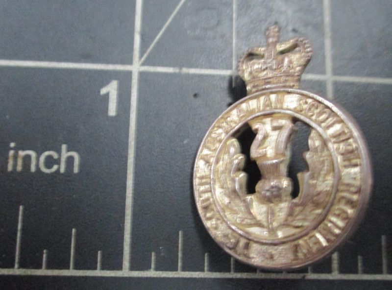 27th Infantry Battalion  1953-60 collar badge