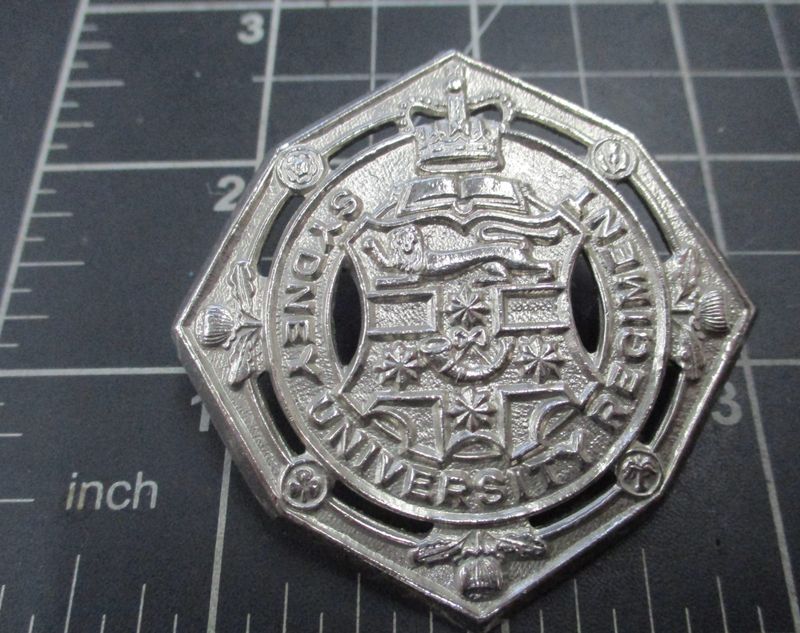 Sydney University Regiment  BAND.  1953 - 60.  hat badge