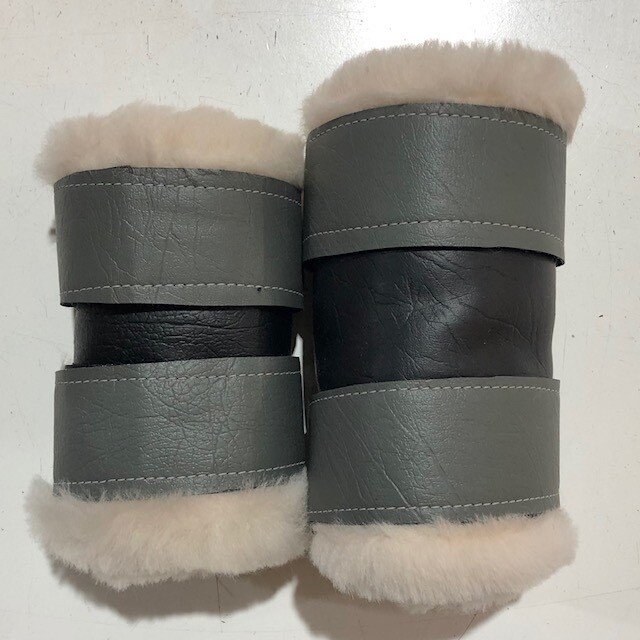 Sheepskin Vinyl Show Boots (Small Pony)