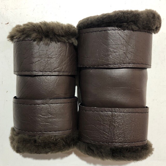 Sheepskin Vinyl Show Boots (Small Pony)
