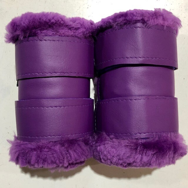 Sheepskin Vinyl Show Boots (Small Pony)