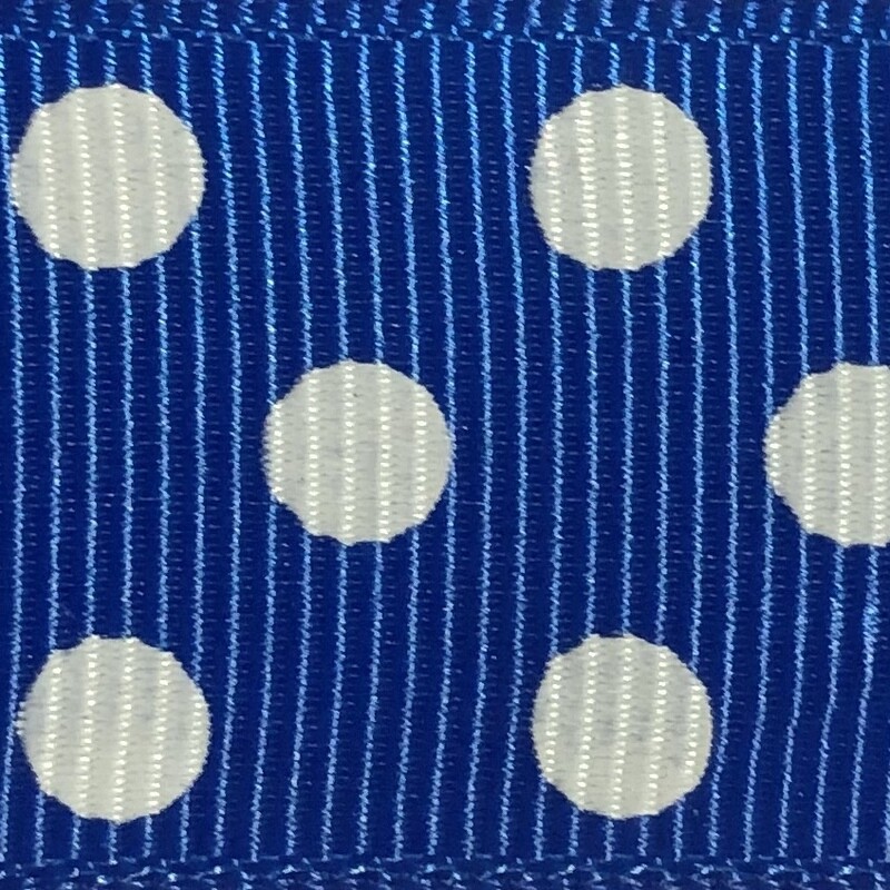 Royal/White Dots