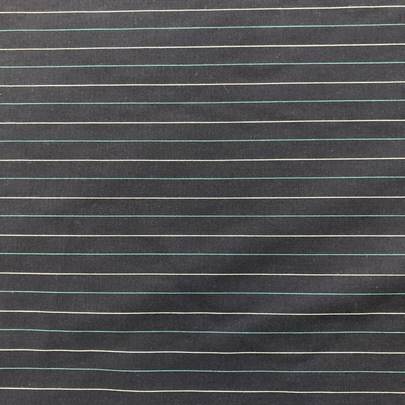 Navy with Teal &amp; White Stripes