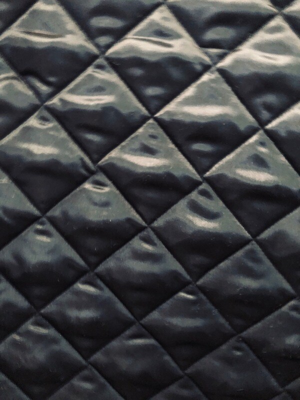 Navy Satin Quilting
