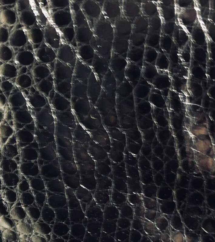 Black Green Croc Vinyl