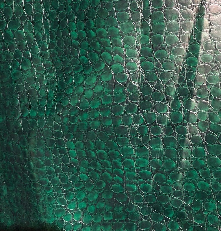 Bottle Green Croc Vinyl