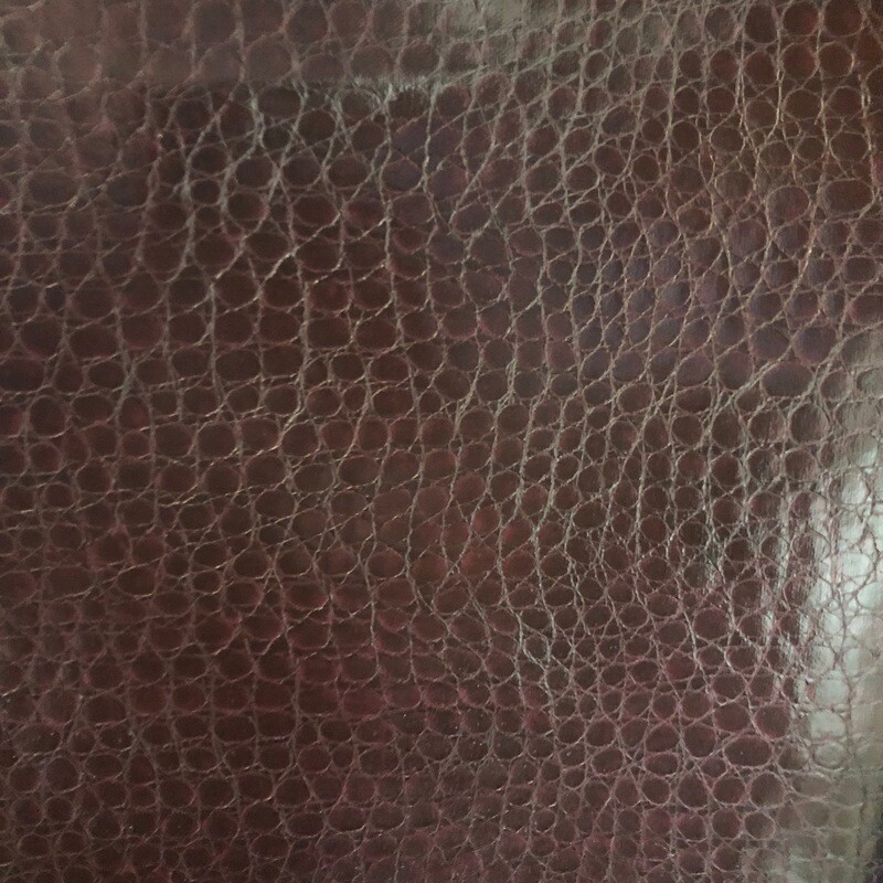 Burgundy Croc Vinyl